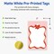 Avery Printable Tags with Sure Feed Technology, Rectangle, 2" x 3", Pre-Printed Pink Border with Red & Gold Bow Design, Matte White, Laser & Inkjet Compatible, 80 Total